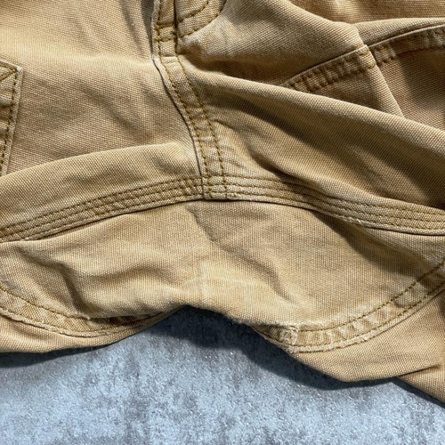 20s ブラウン ダブルニー カーハート Carhartt 30×32 詳細写真8