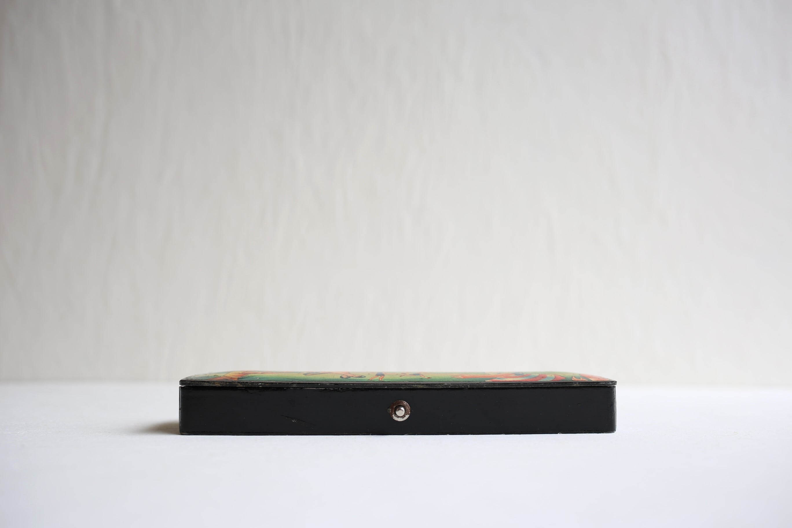 フランス アンティーク パピエマシェ 『遊ぶ子供達が描かれたペン