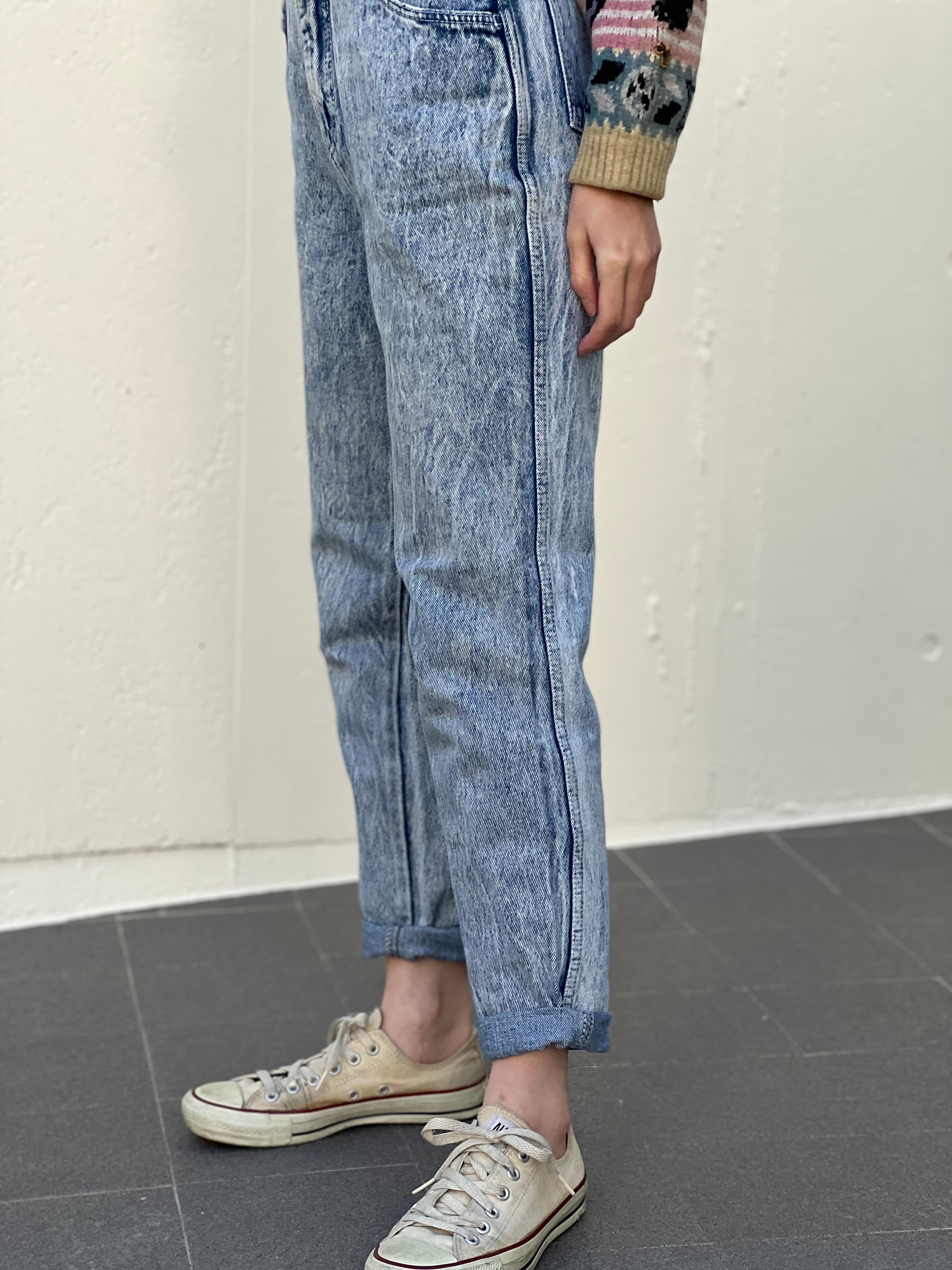 80s chemical Watch denim pants ( ヴィンテージ ケミカルウォッシュ