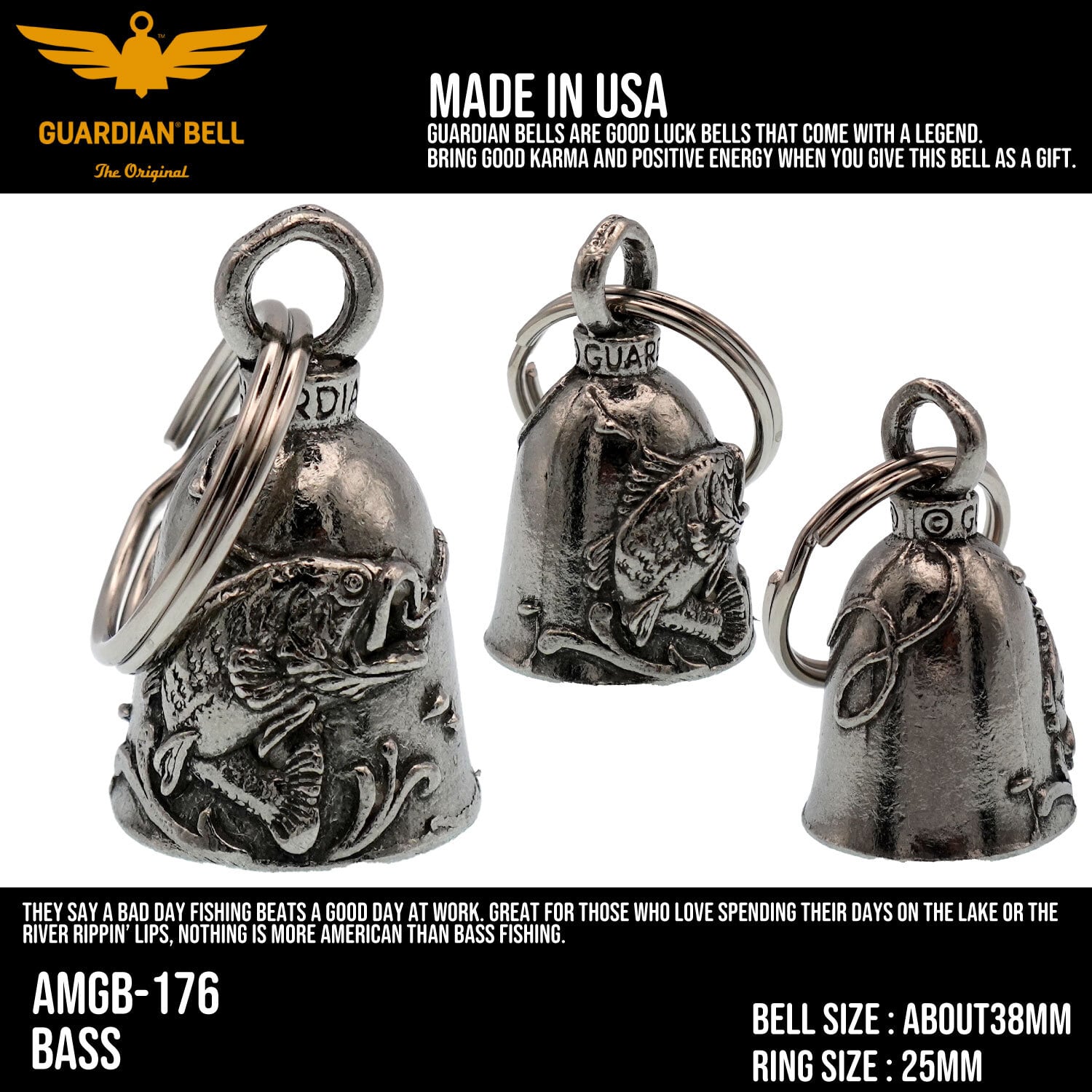 MADE IN USA】GUARDIAN BELL お守り 魔除け ガーディアンベル バイカー