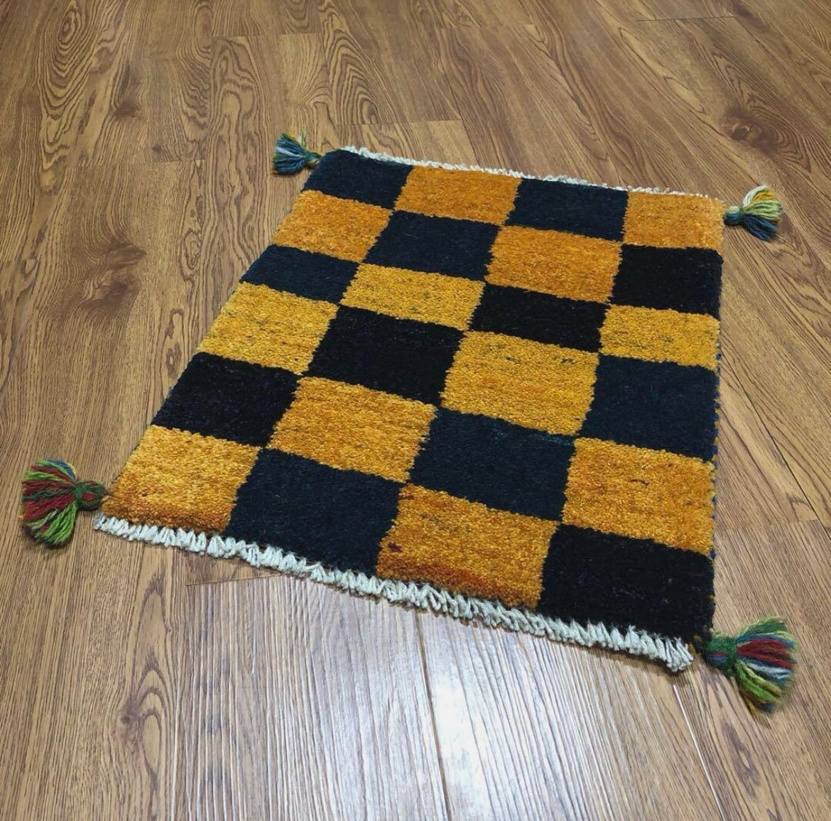 ギャッベ ペルシャ絨毯 86x60cm ギャベ 玄関マット 手織り ラグ 絨毯 ペルシャギャッベ (ギャベ) ギャッベ 玄関マット No.GM-363 | A's Rug