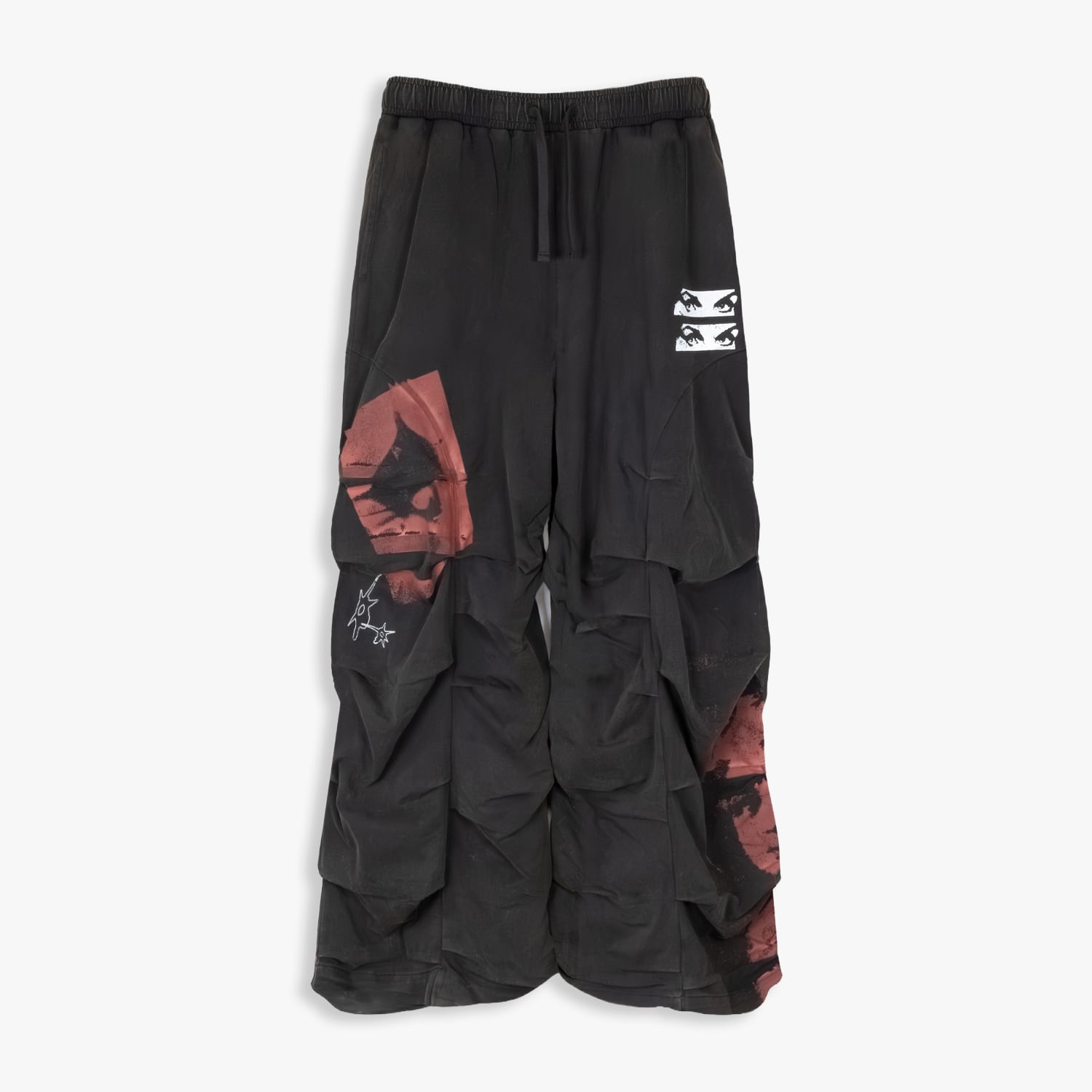 P.A.M. / PERKS AND MINI 26SS CELESTIAL EQUATOR EQUINOX PANTS (BLACK WASH)