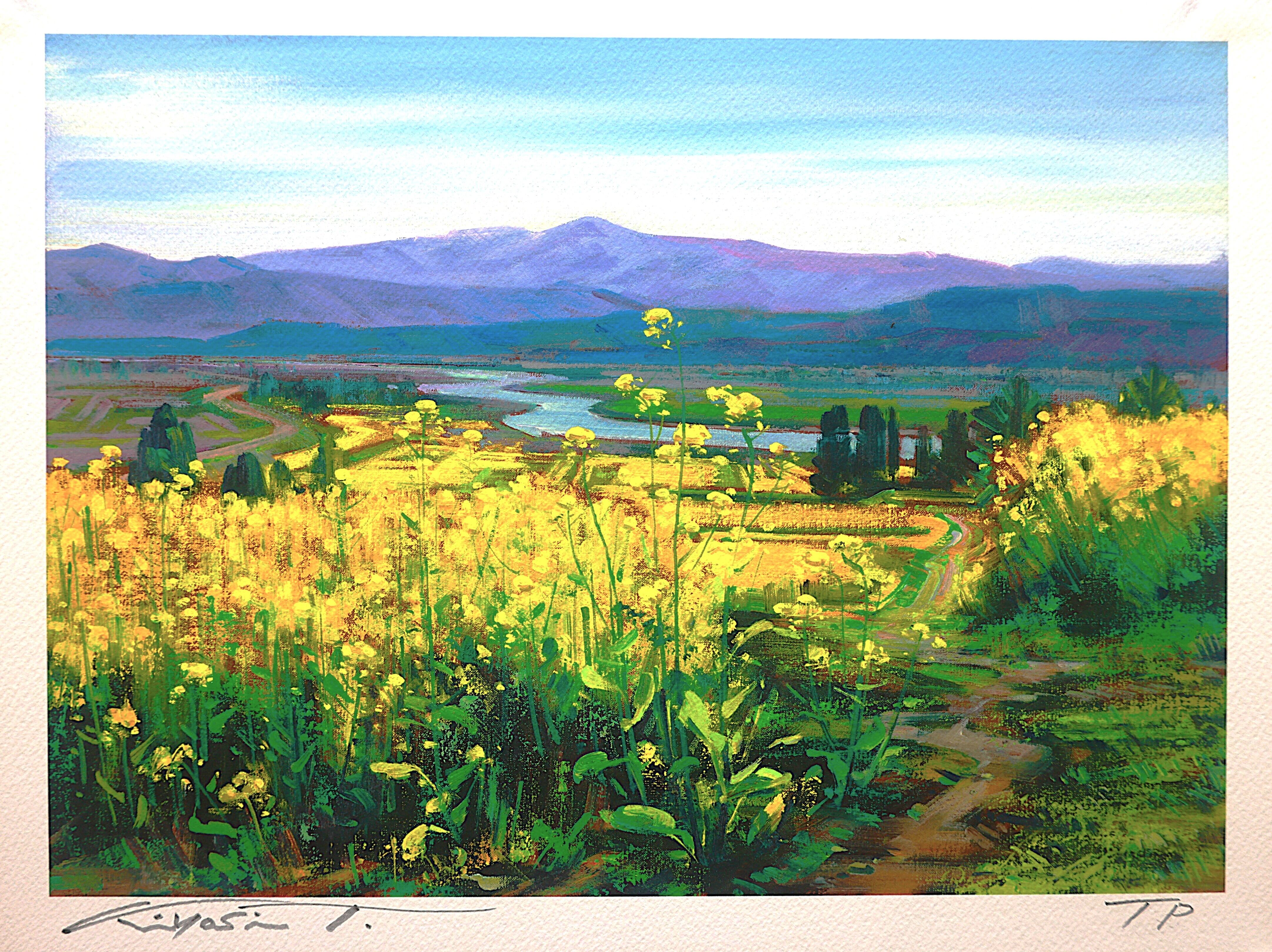 千曲川早春 「ジクレー版画」 -Chikuma river early spring-「Giclee print」