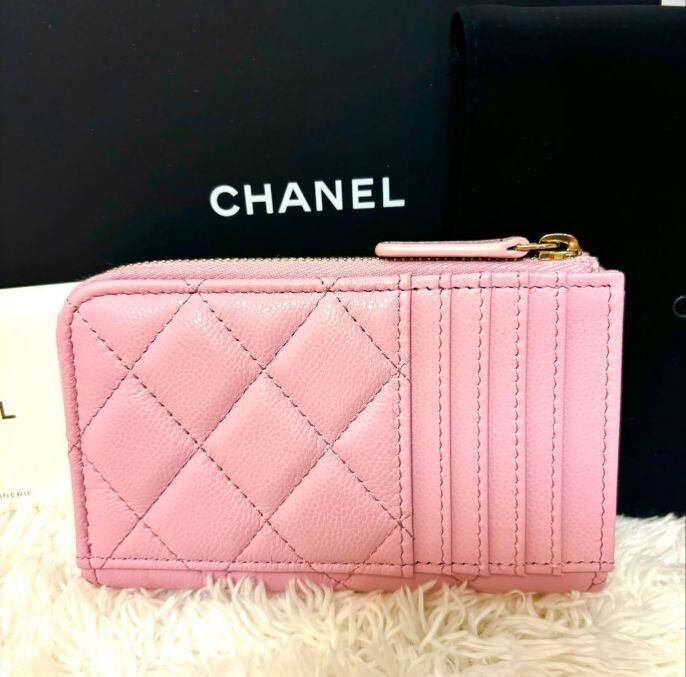CHANEL シャネル フラグメントケース ベビーピンク カードケース 