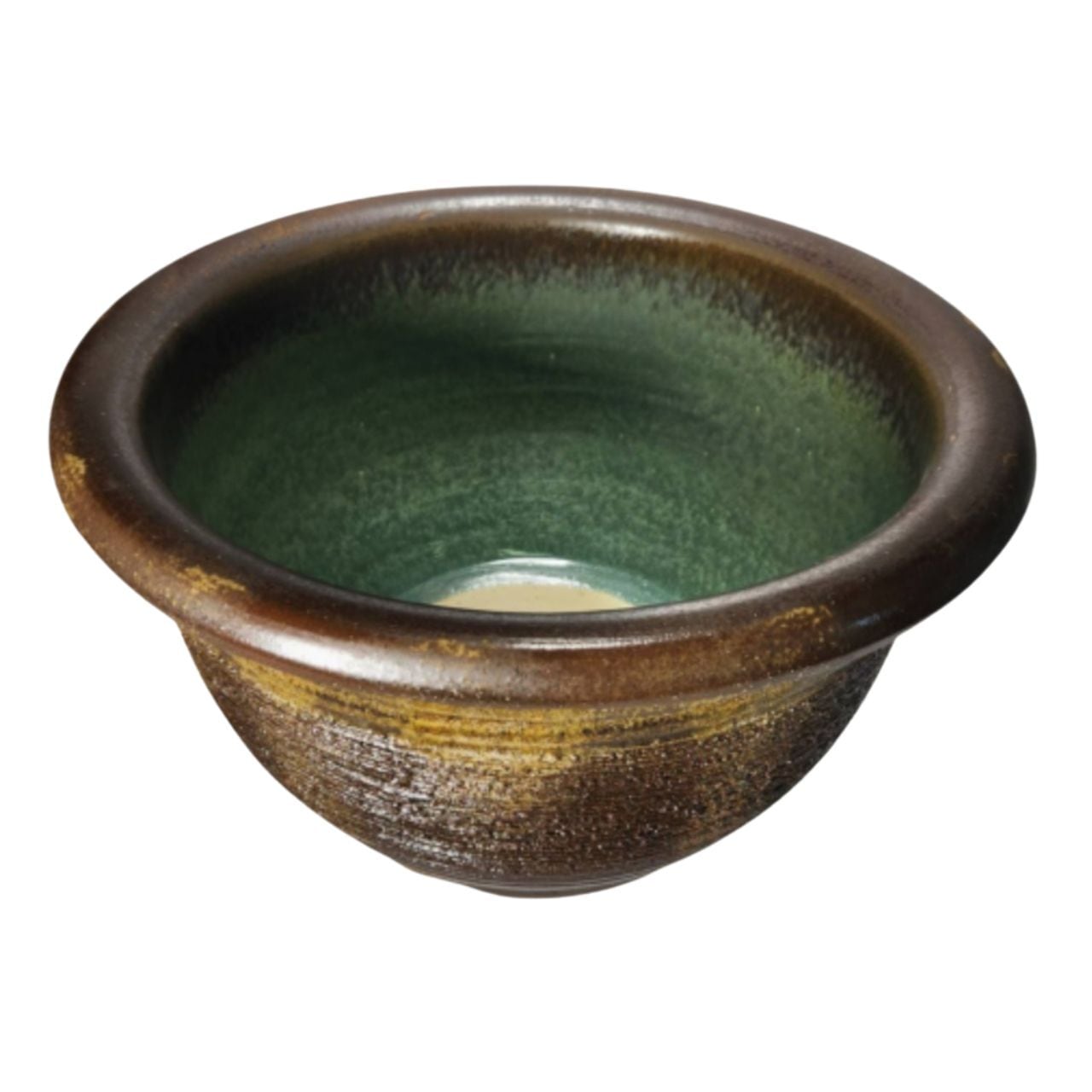 窯肌櫛目水鉢 15号／睡蓮鉢（信楽焼き・陶器・水鉢・めだか鉢・メダカ