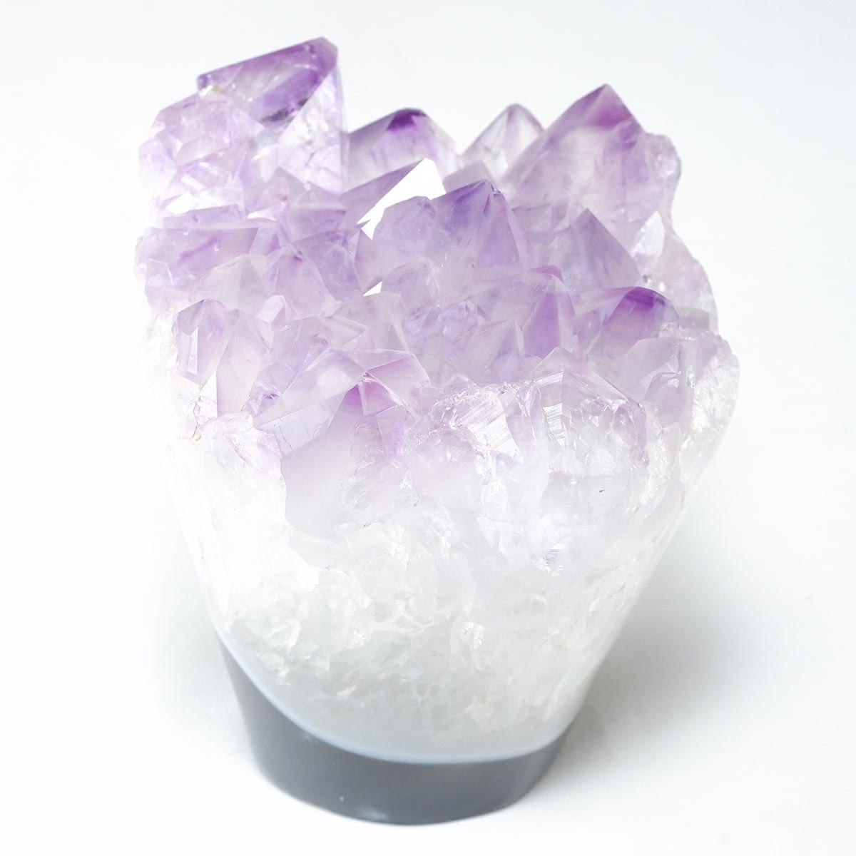 アメジスト クラスター 原石 フラワーアメジスト 花形 置物 一点物282-790