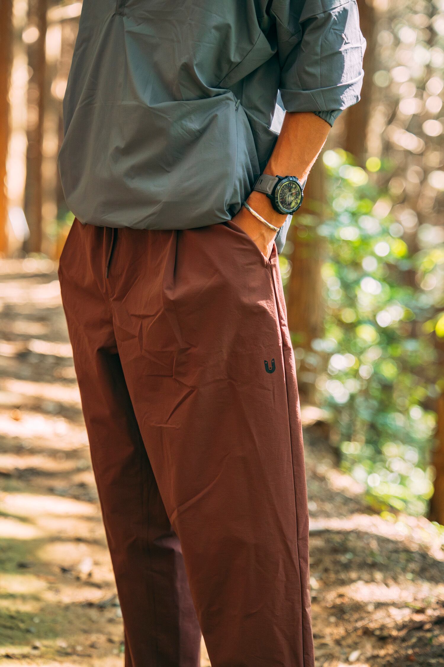 Andante Wide Pant：Color Cappuccino | TANNUKI Running Wear Shop