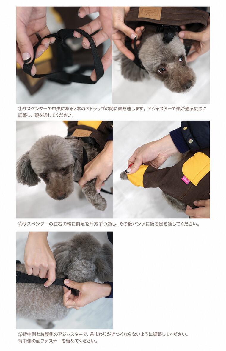 waist salopette pants S ~ 2XL   / 犬服 スポーティ パンツ サロペット 冬 裏起毛 犬用 ボトム 綿100％ ドッグウェア シンプル サスペンダー 小型犬 中型犬 韓国ワンコ服 ペット洋服 おしゃれ 可愛い