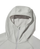 THERMOSQUARE FLEECE ZIP HOODIE_WHITE