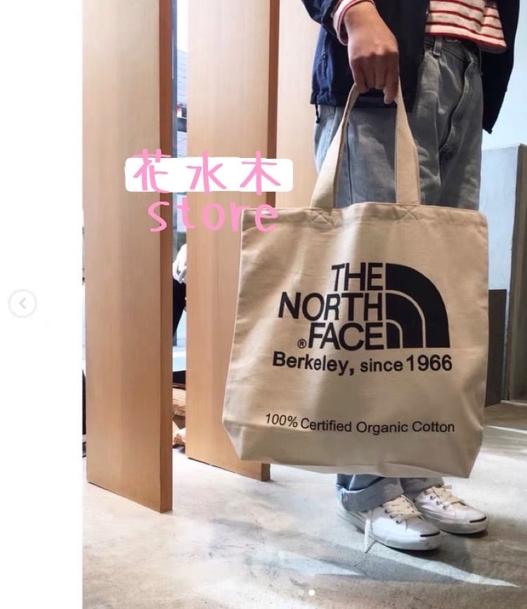 ☆ THE NORTH FACE☆新品未開封☆ベージュ ショルダー　トートバッグ The North face ノースフェイス オーガニック ショルダートートバッグ