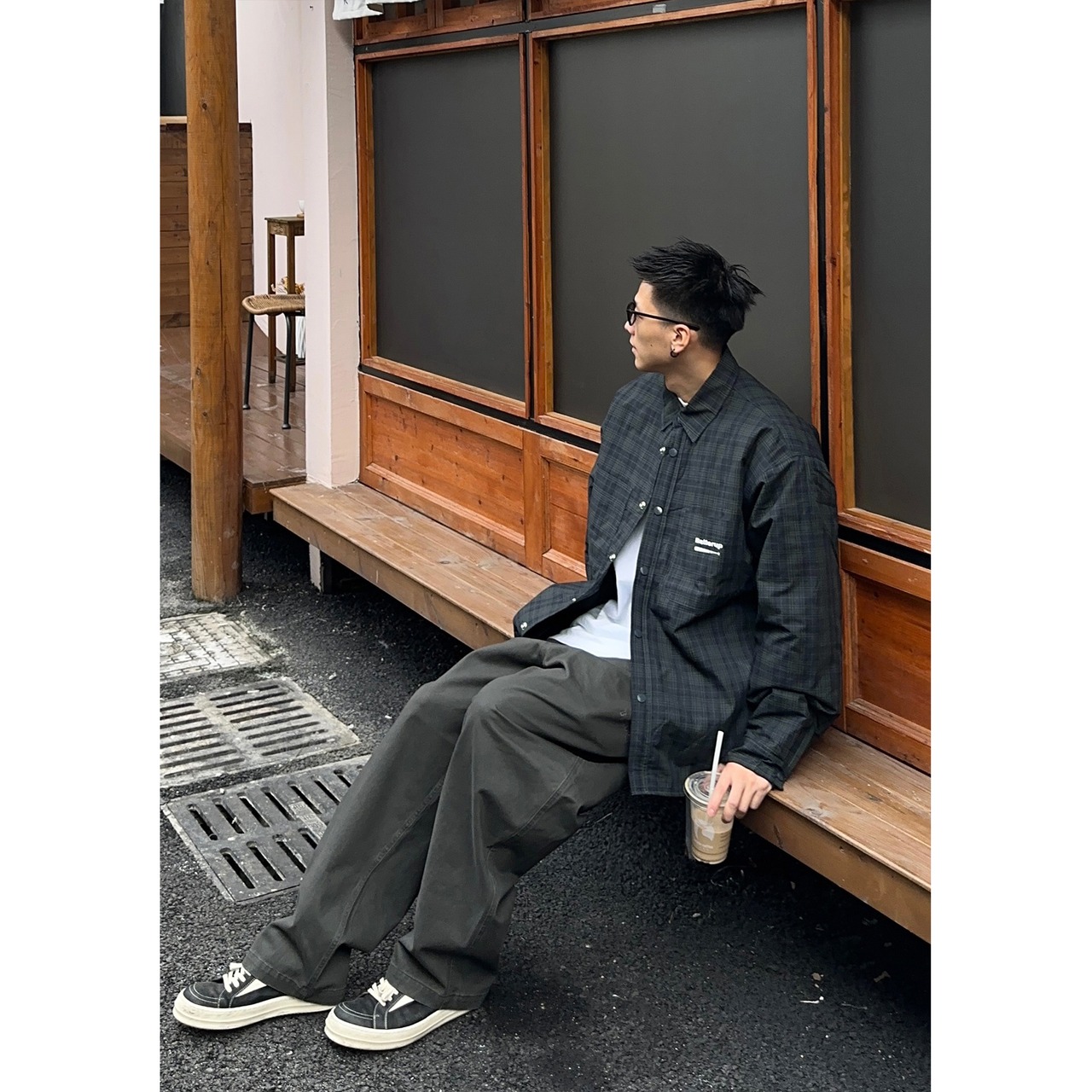 Batterup Quilted Check Coach Shirt Jacket-クイックドチェック コーチシャツジャケット