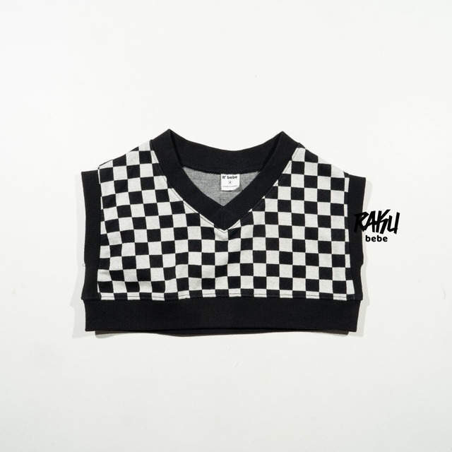 70.80 | 均一セール【即納】rakubebe｜0m-18m(60-80)｜Checkers Vest