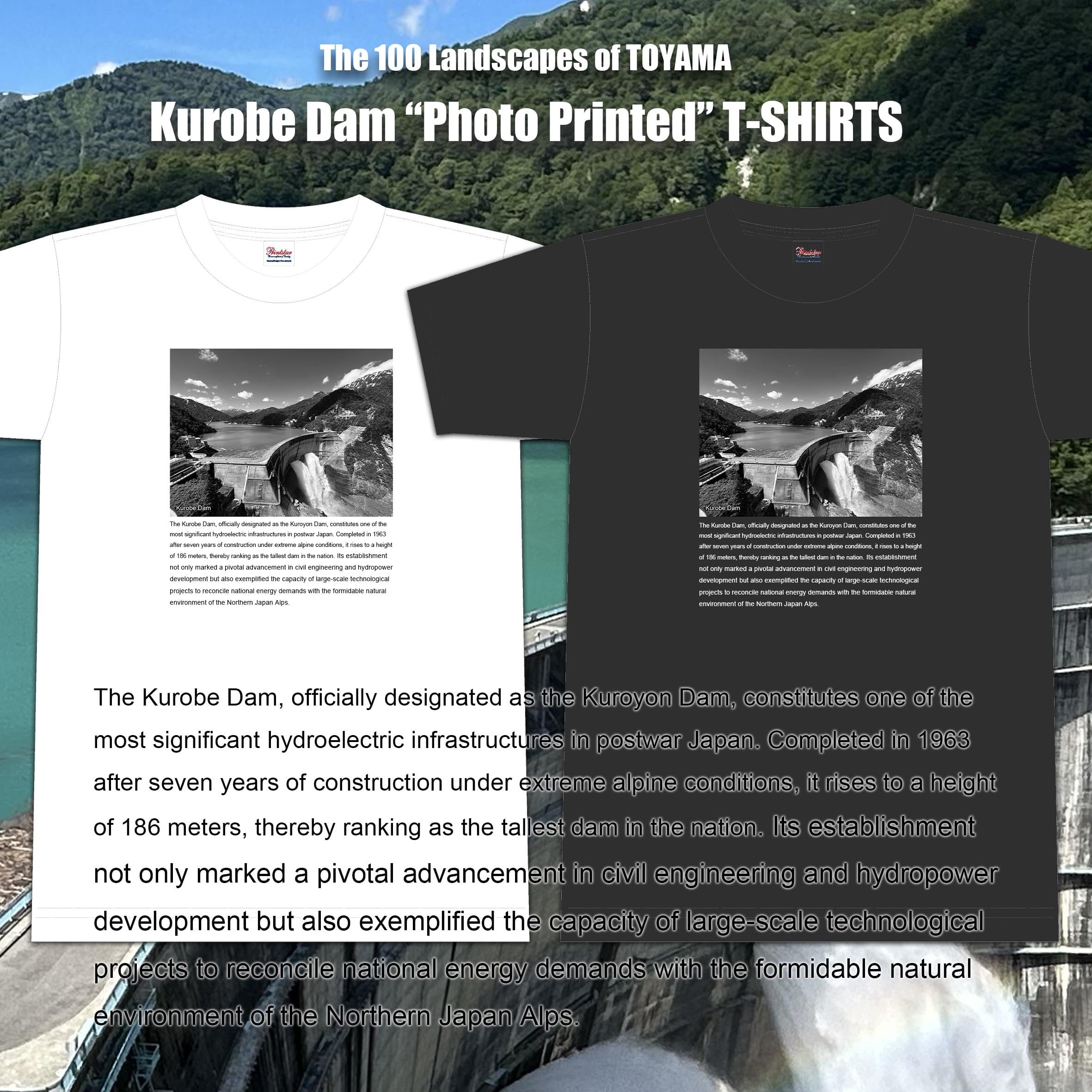 【富山百景シリーズ】黒部ダム Tシャツ【立山町】