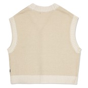 LOW GAUGE KNIT VEST_OATMEAL