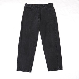 Levi's 550 black denim pants W38/L30 USA製 オリジナルレングス /90's リーバイス サルファ ブラック デニムパンツ