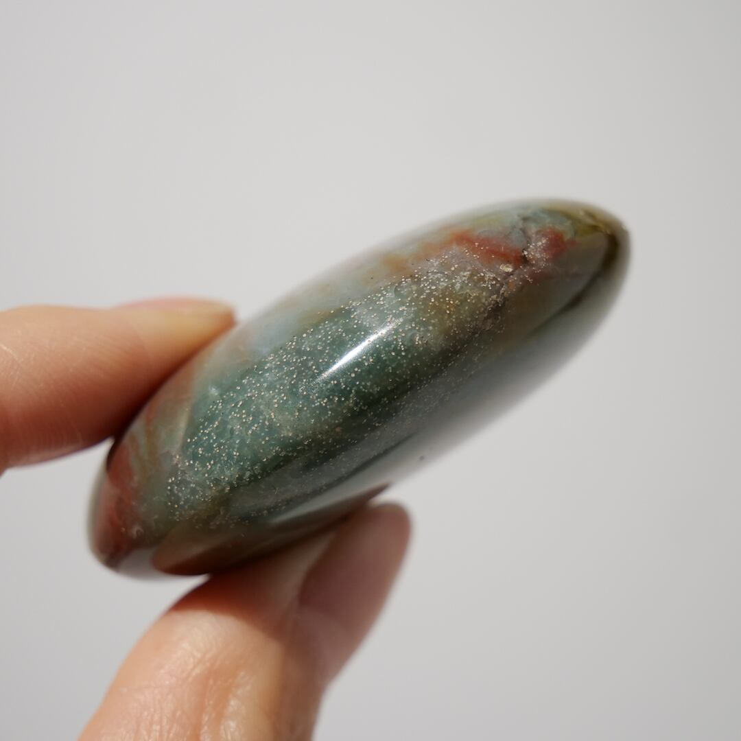 【A】レア✴︎キラキラ結晶 ☆ オーシャンジャスパー パーム ストーン（握り石） オーシャンジャスパー にぎり石 | パームストーン（にぎり石