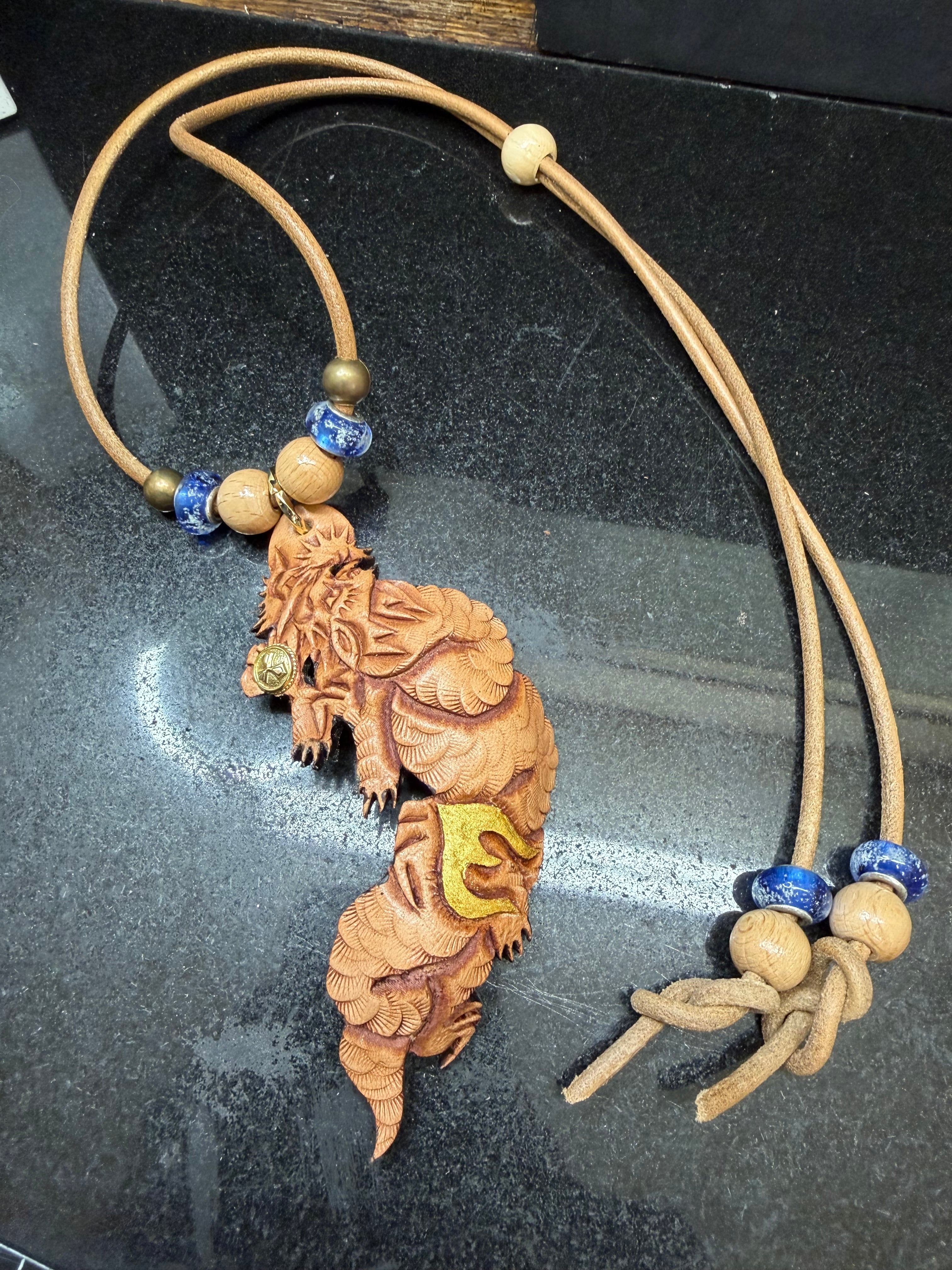 龍のレザーアート・極上ネックレス | 大和工房