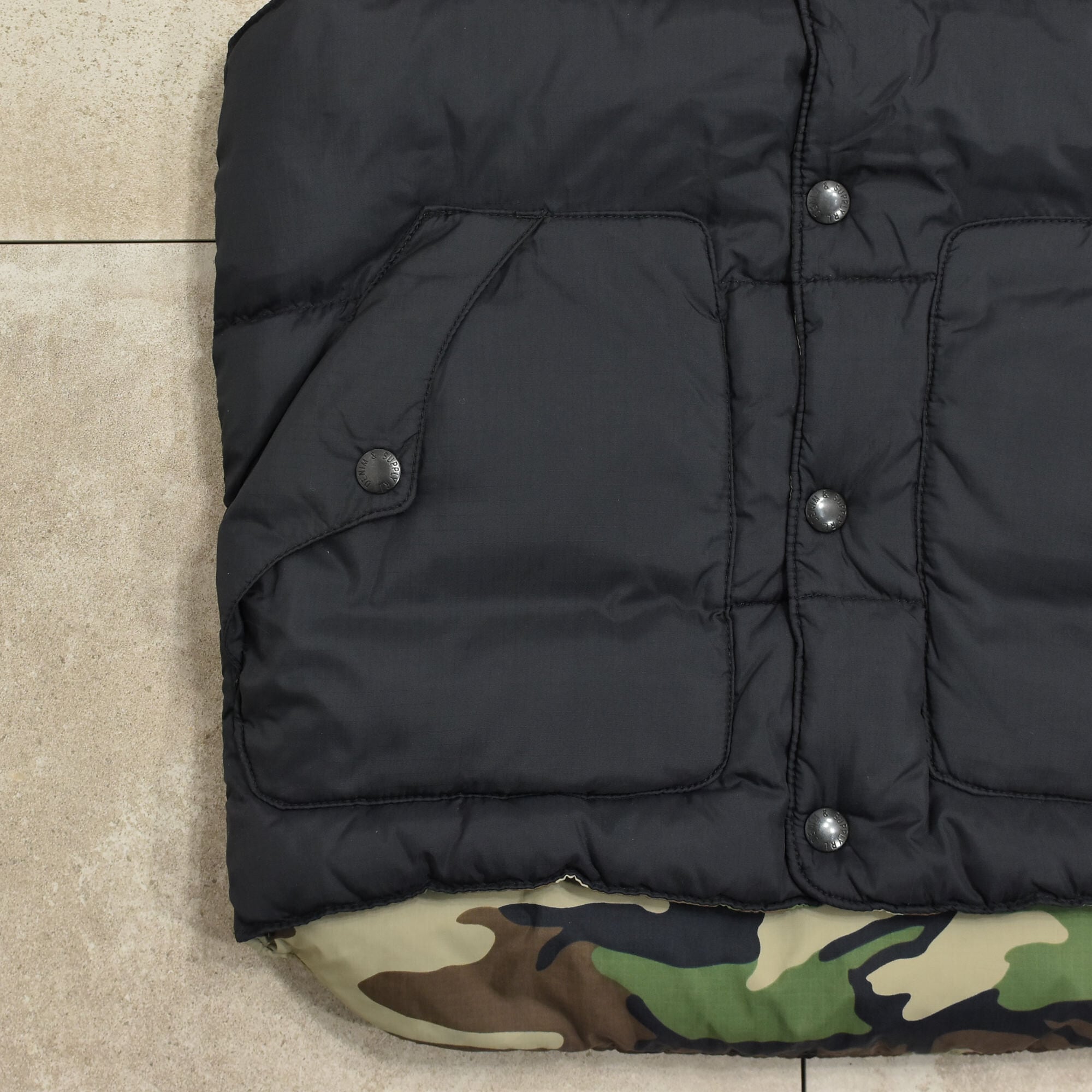 DENIM&SUPPLY Ralph Lauren down vest | 古着屋 grin days memory