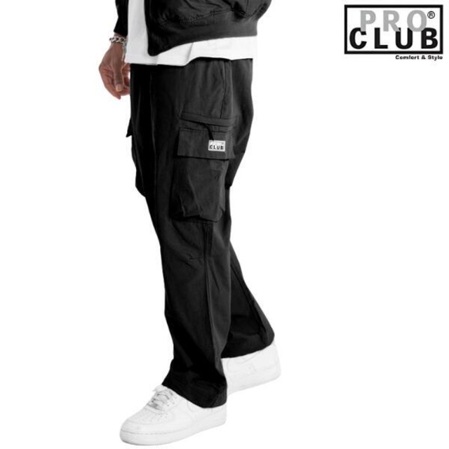 PRO CLUB / プロクラブ「Comfort Tech Wide Leg Flare Pant Black」