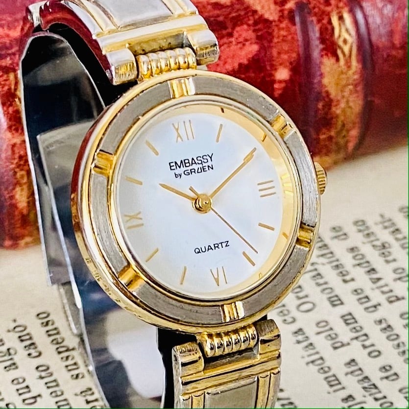 レオウォッチ【高級時計グリュエン】Embassy by Gruen クォーツ 腕時計