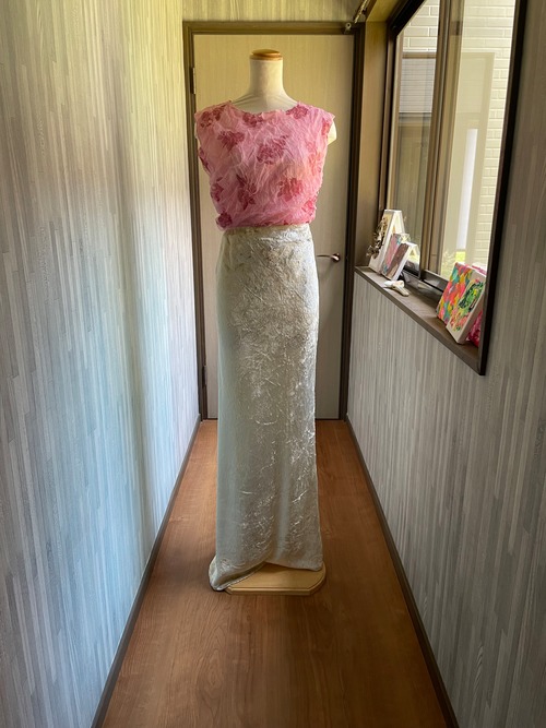 ［USED］ピンクチュールタンクトップ