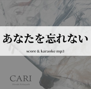 「あなたを忘れない」　二胡数字譜＆カラオケ音源（Score PDF & MP3）