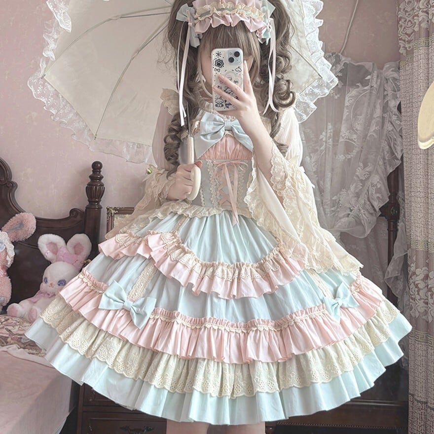 プリンセスロリィタ ゆめかわいい ドレス ジャンパースカートイベント