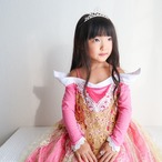 130/140【即納】オーロラ姫風豪華版プリンセスドレス［オーロラ姫 ドレス］