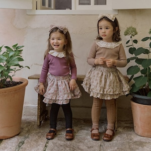 春レースフリルリブTシャツ3色