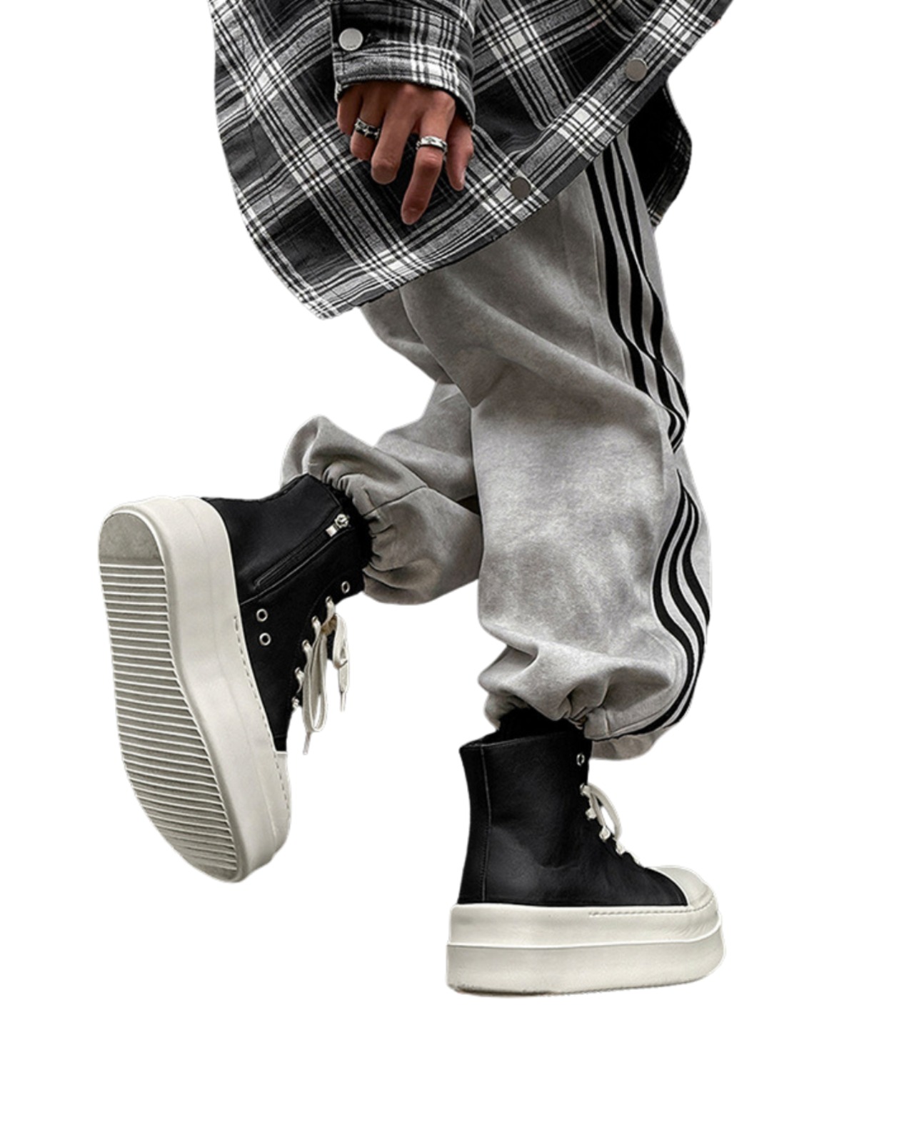 ボリュームソールレースアップブーツ(SHS00001)