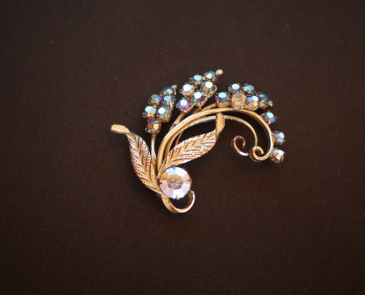 すずらんのブローチ レトロ ヴィンテージ