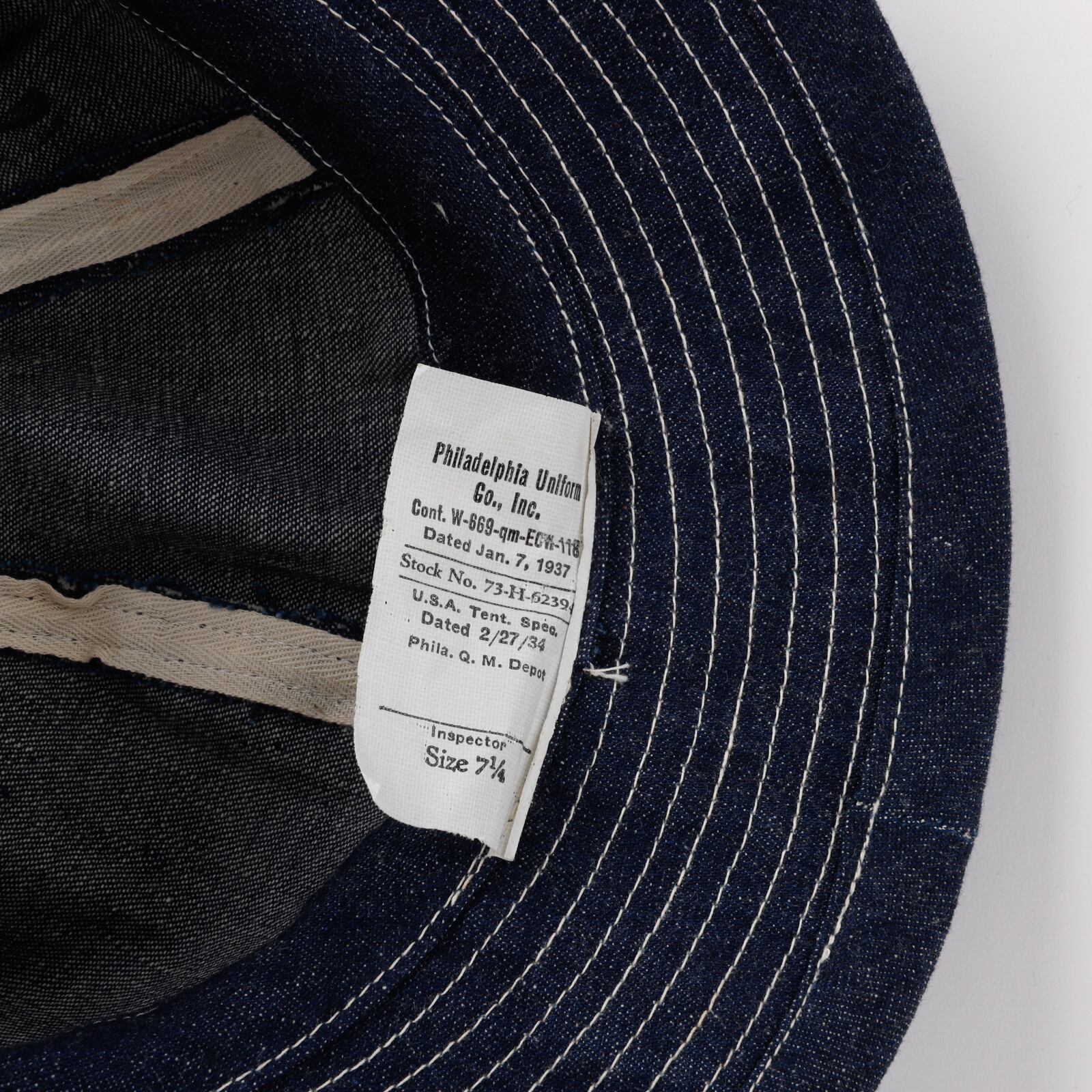 未使用】1930s U.S. ARMY M-37 special vintage denim hut original