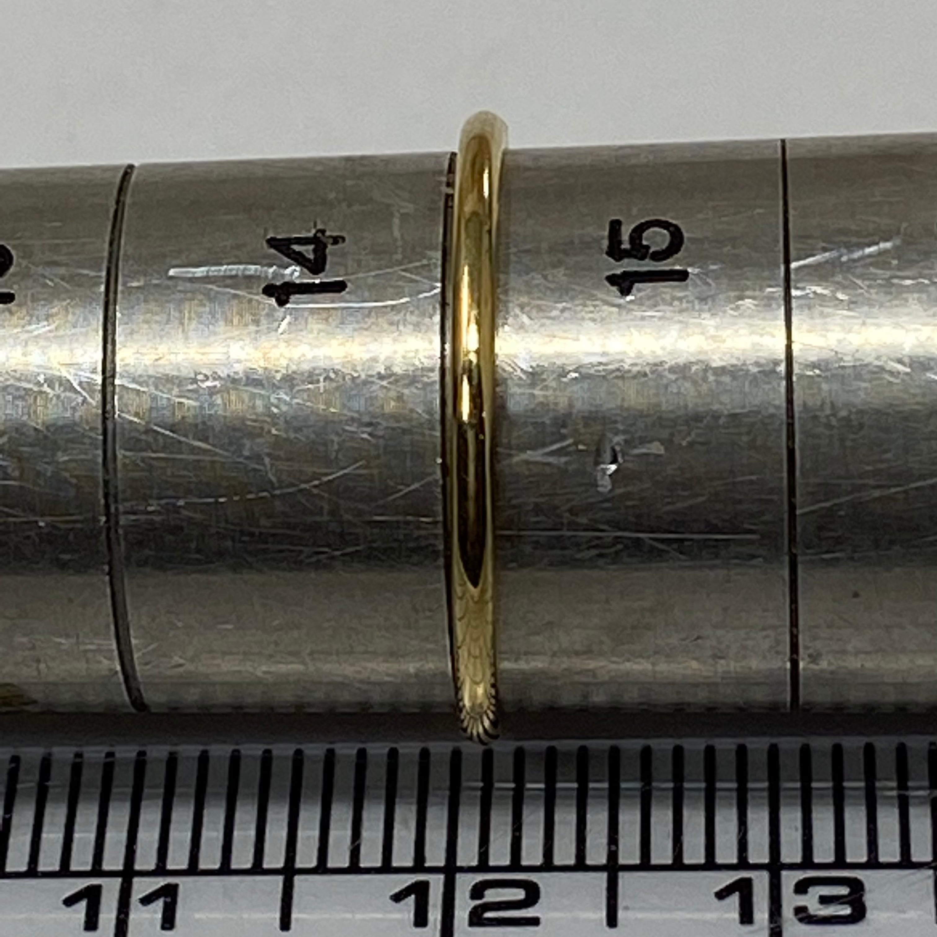 k18YG AU750 18金 イエローゴールド リング サイズ 14号 | よーだ@依田  