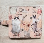 オーダーメイドのペツトの写真で作るスマホケース　アンティークポストカードⅡ