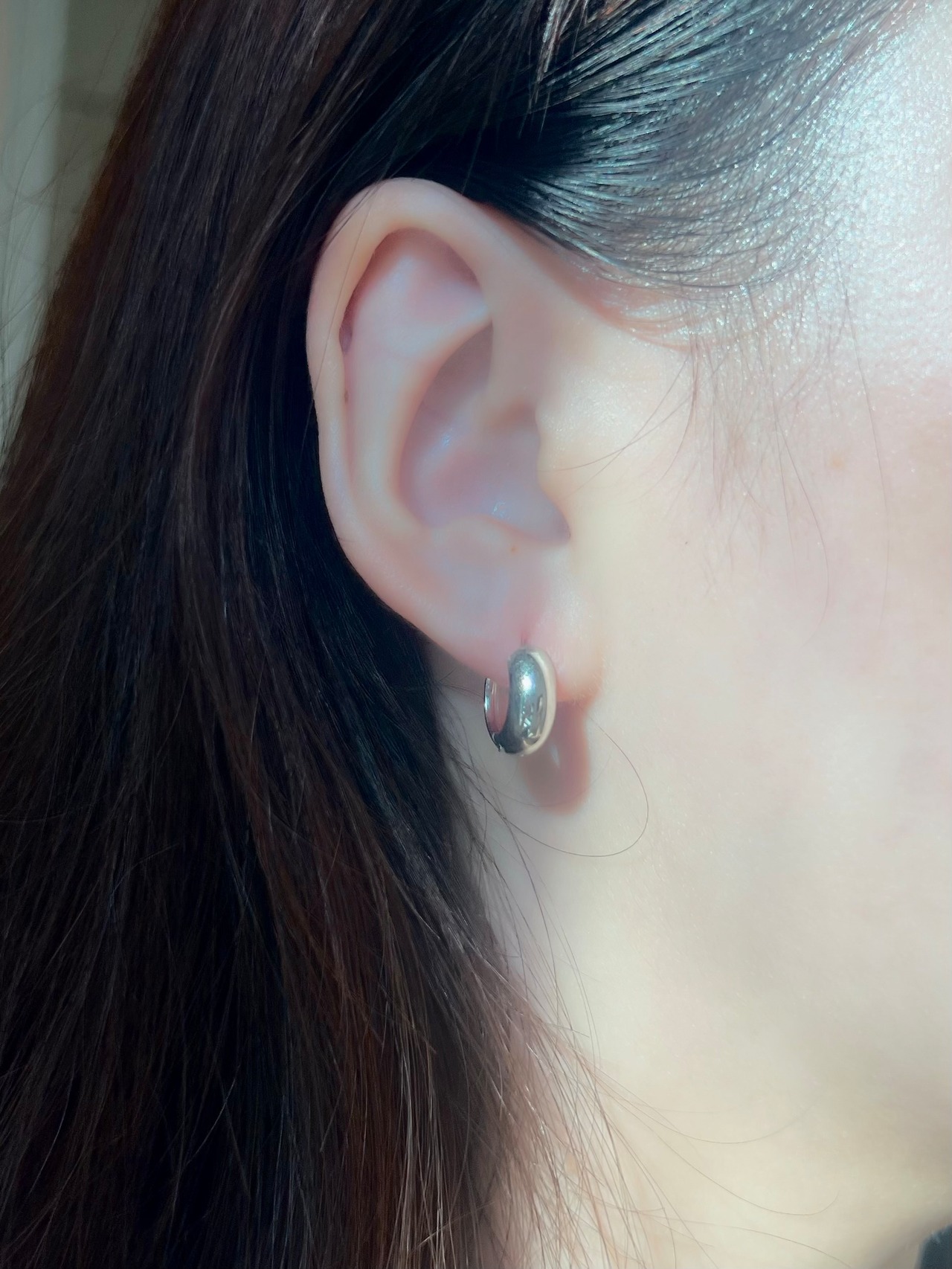 Puffy hoop pierce