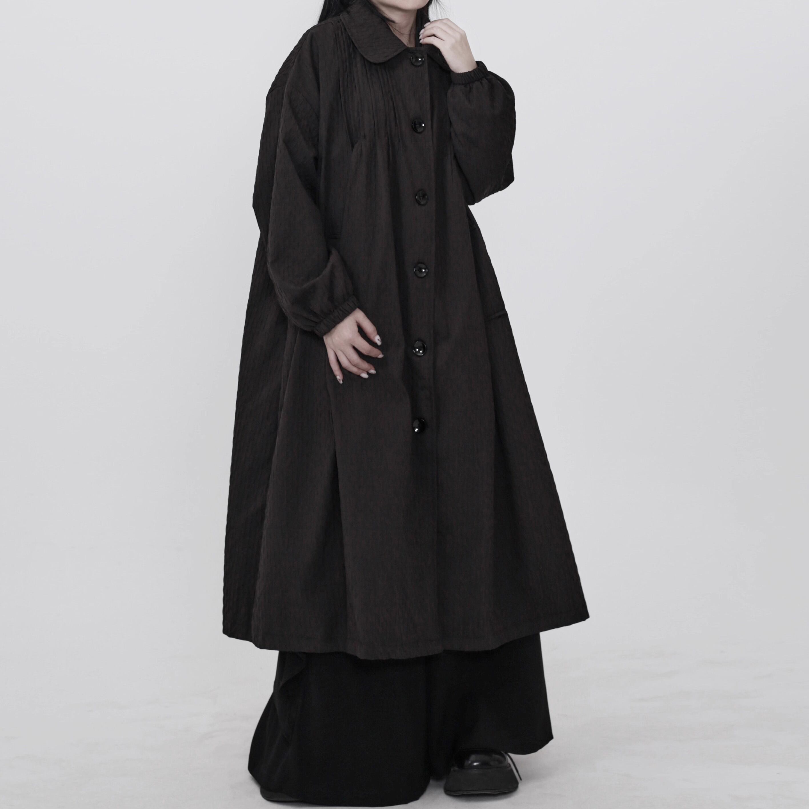 ボタンフロント オーバーサイズ マキシ丈 コート 1color CO0192
