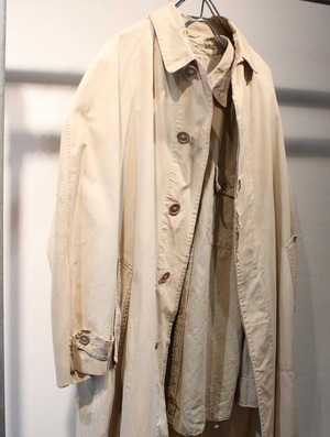 1950s " alligator " boro cotton balmacaan coat .