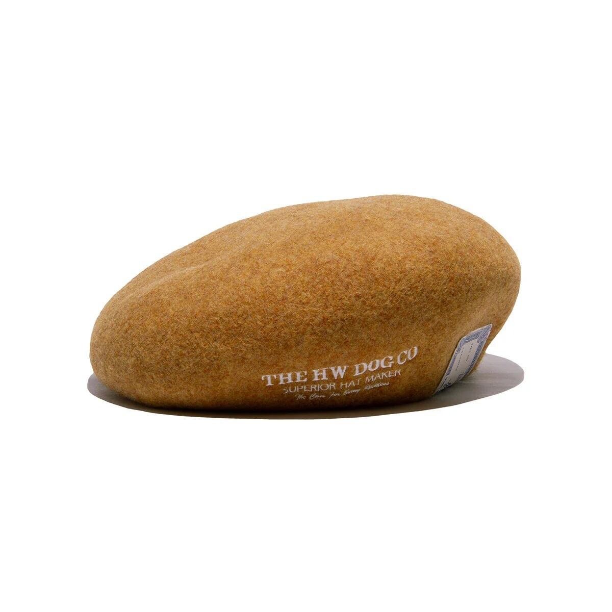 THE H.W.DOG & Co. (ドッグアンドコー) ~EMBROIDERY BIG BERET - Yellow gold~