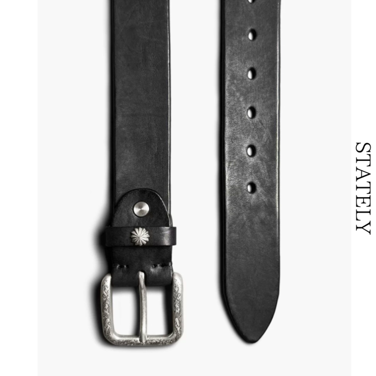 Vintage Buckle レザーベルト/3color_A09・画像6