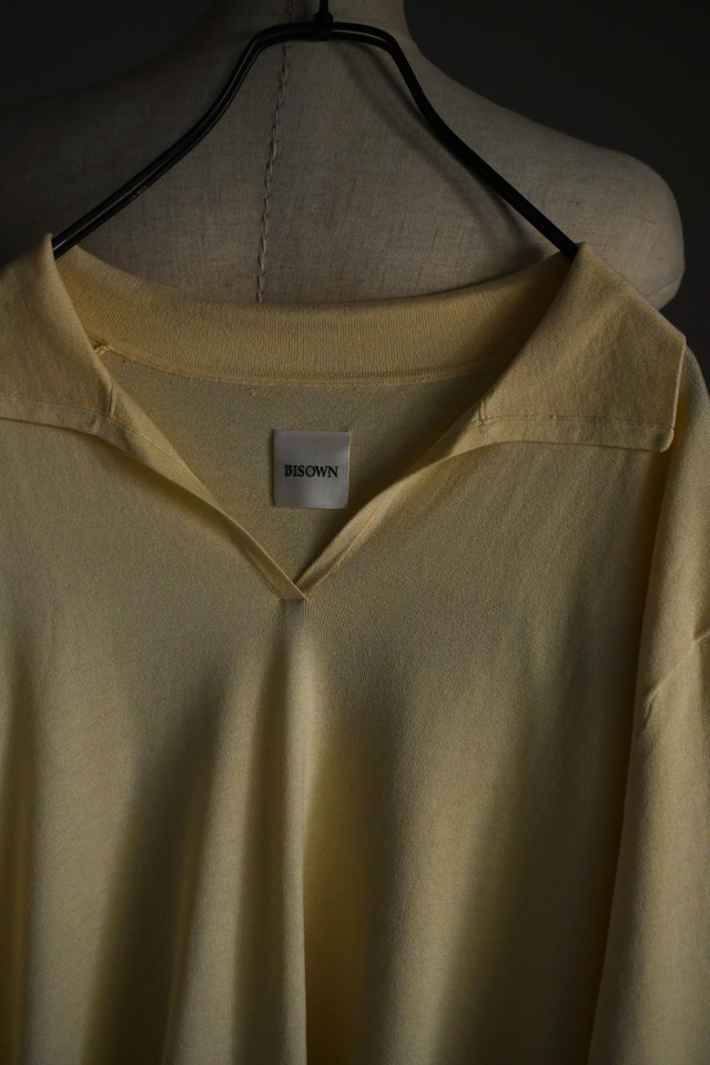 BISOWN / SILK COTTON SKIPPER KNIT (CORN)