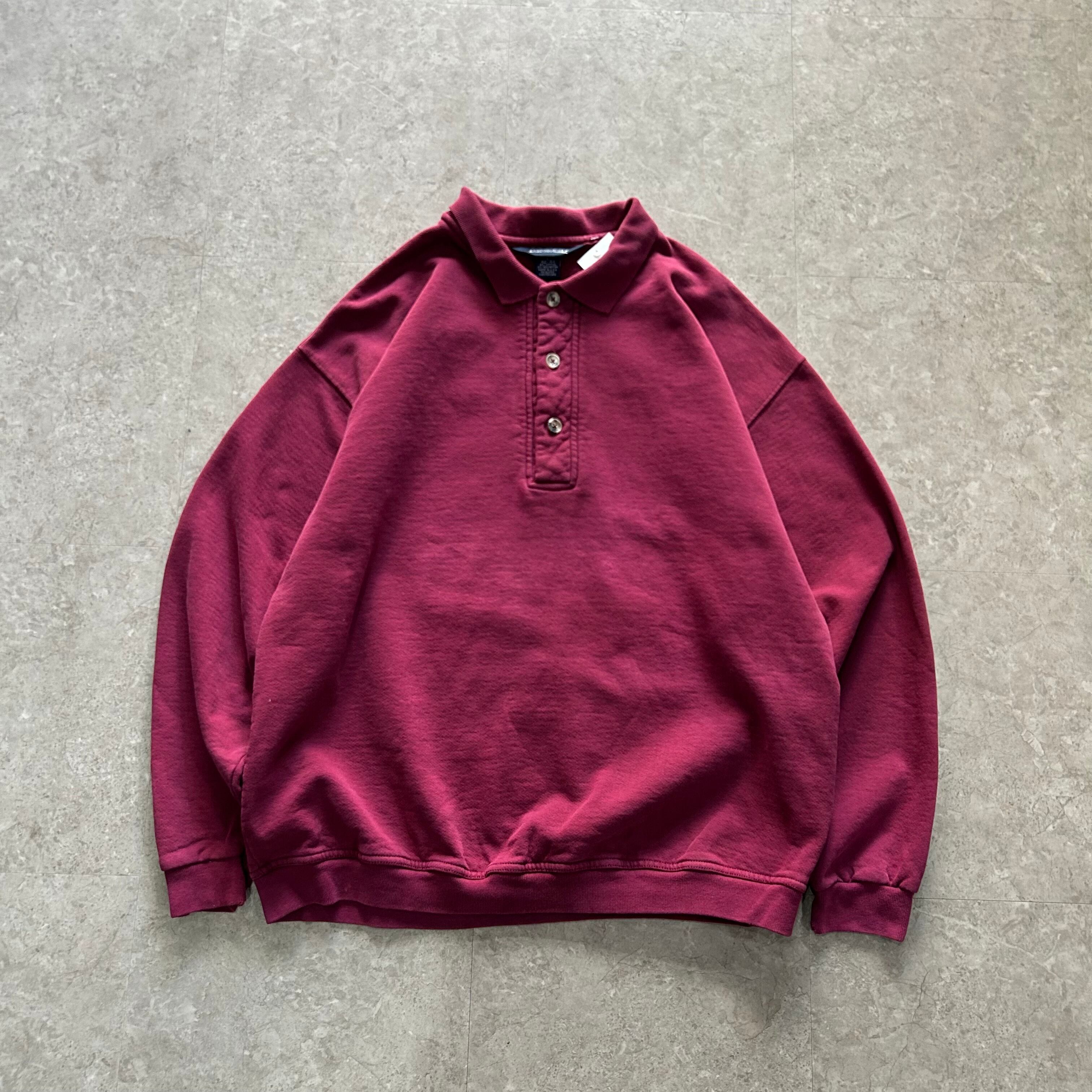 1993s LANDS'END sweat polo shirt【仙台店】
