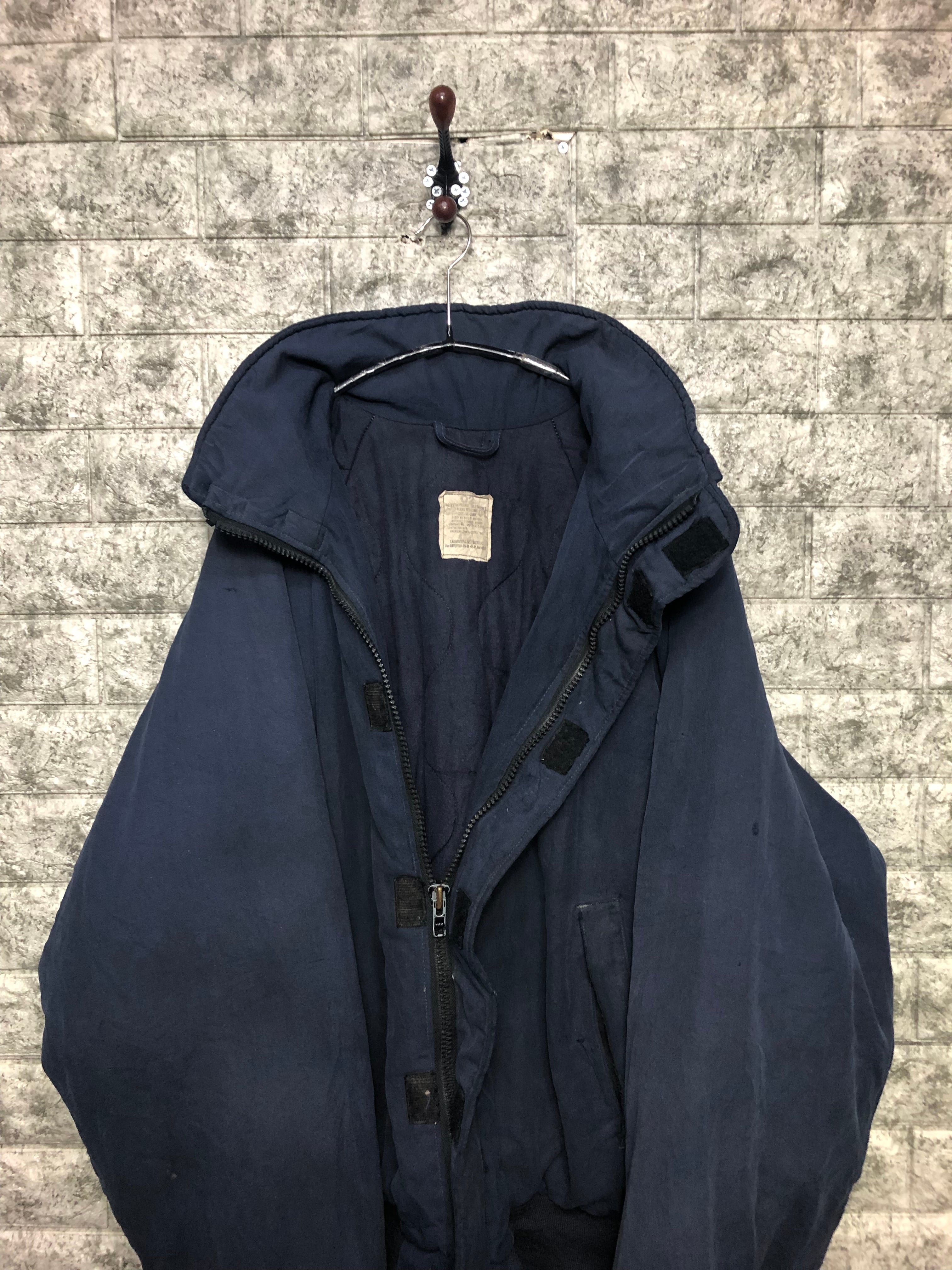 米軍実物 00s USN シップボード ジャケット USNAVY ステンシル 