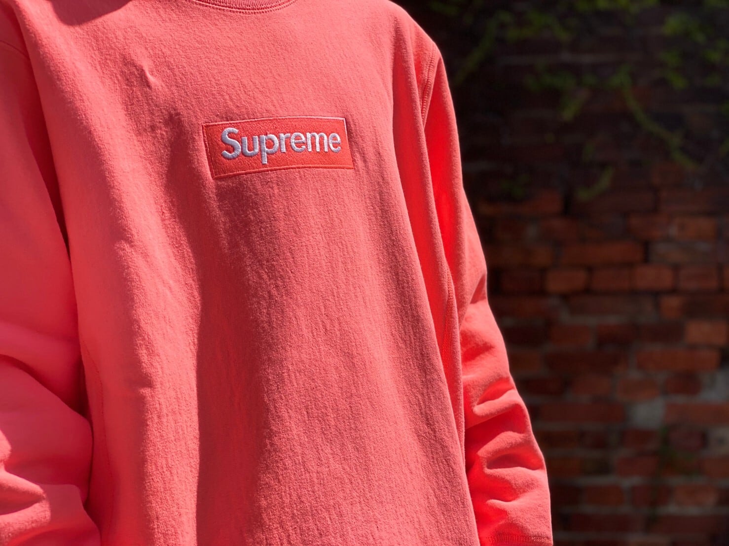 Supreme 18AW BOXLOGO CREWNECK SWEATSHIRT PINK MEDIUM 10633 | BRAND  