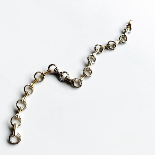 vintage tiffany ヴィンテージティファニー14k gold×sterling silver link bracelet コンビリンクブレスレット