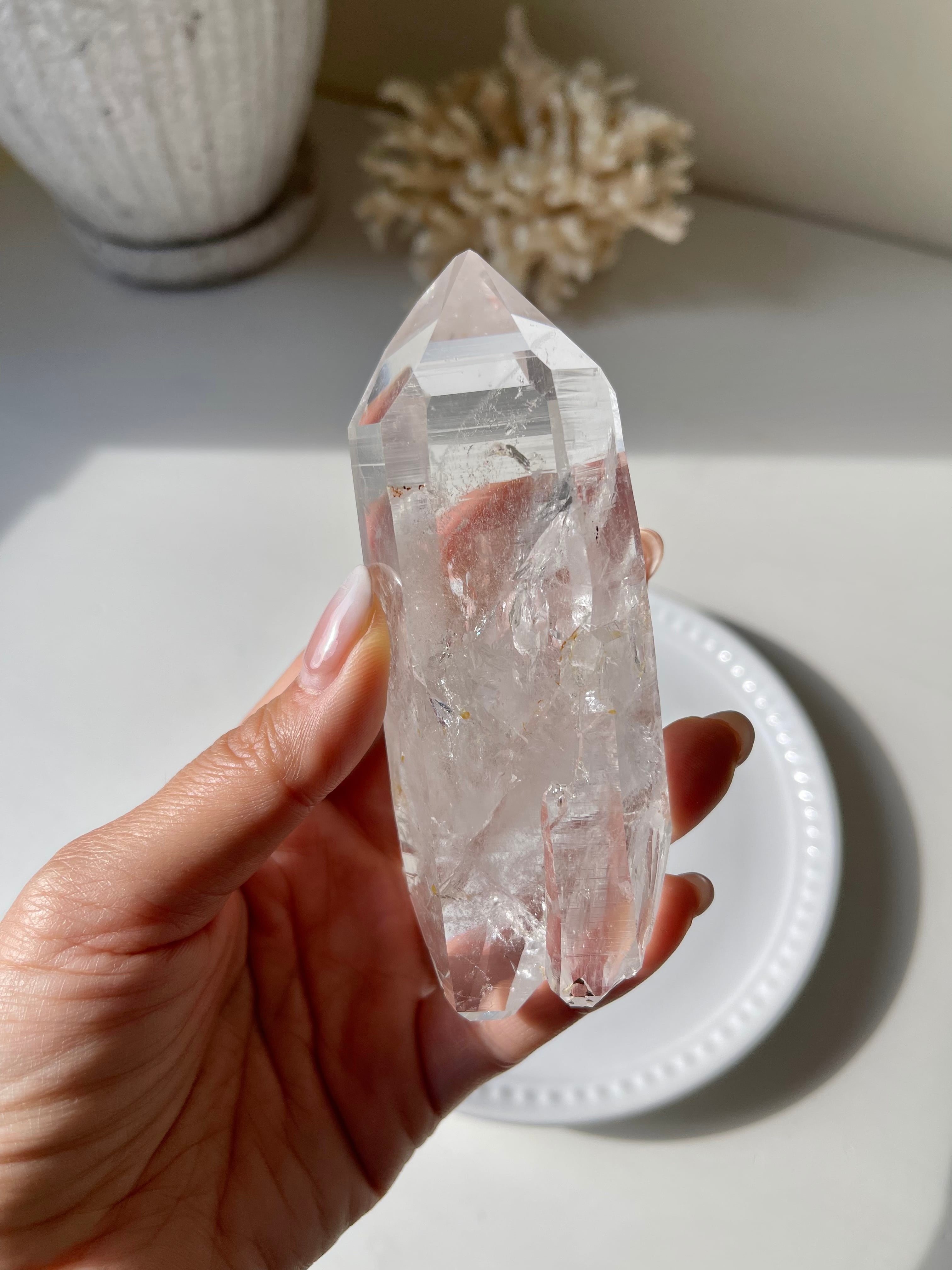 コロンビア　コスケス鉱山レムリアンシード(レインボー,DT,ツイン,セルフフィード,ファントム,リモナイト)