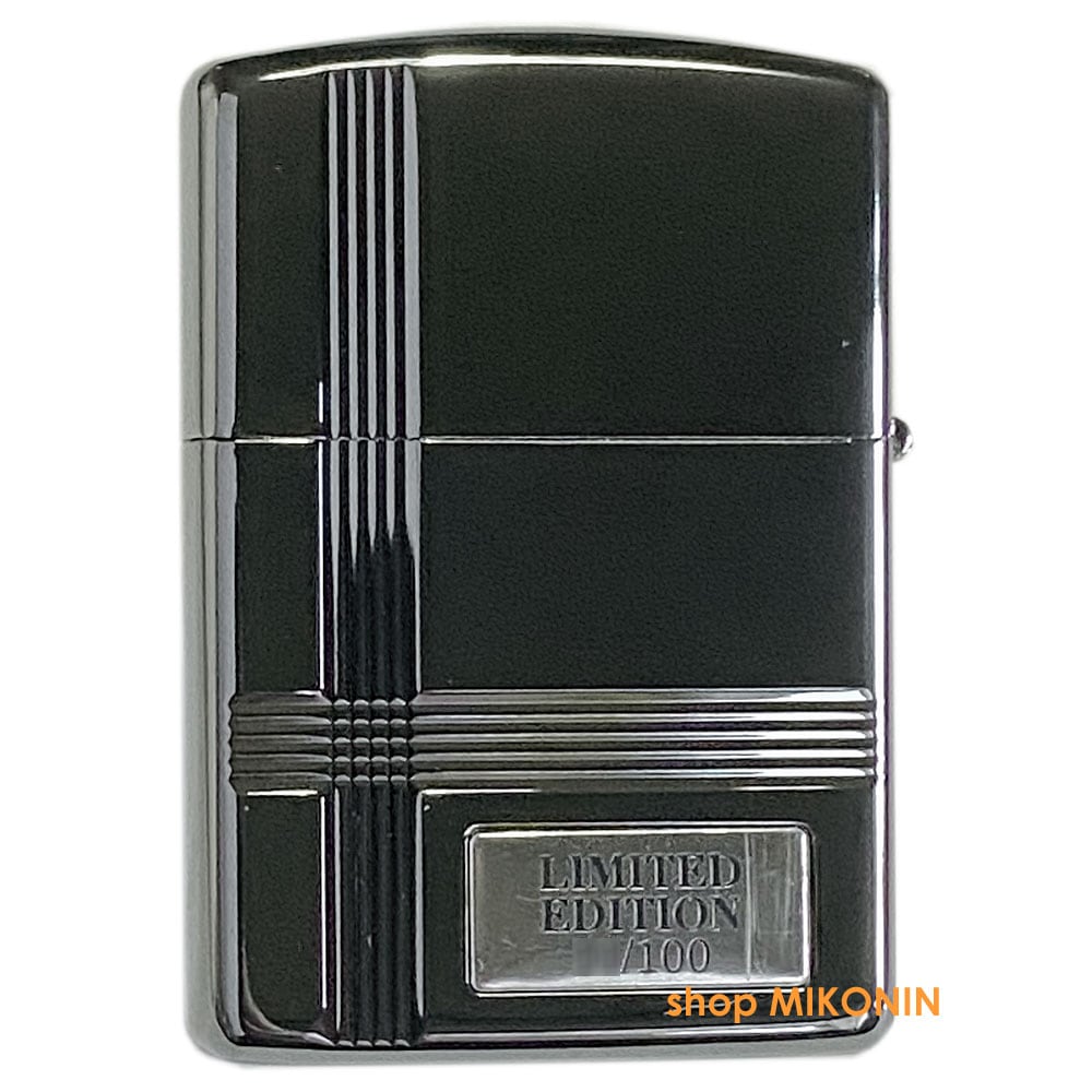 ZIPPO アーマー 限定100個生産 ラインカット クロス BK ブラック 