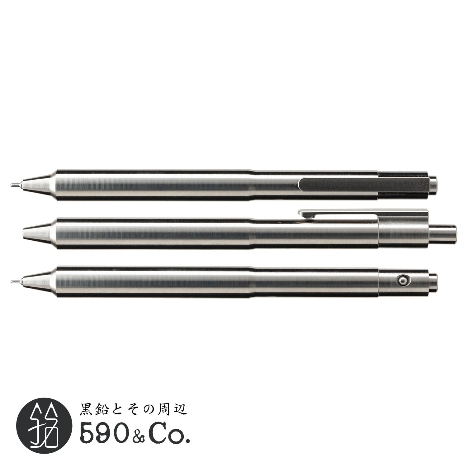 【Autmog】40 Click Pen 6Al-4V (チタン) Stepped Nose Pentel EnerGel Needle  Nose 0.7mm 590Co.
