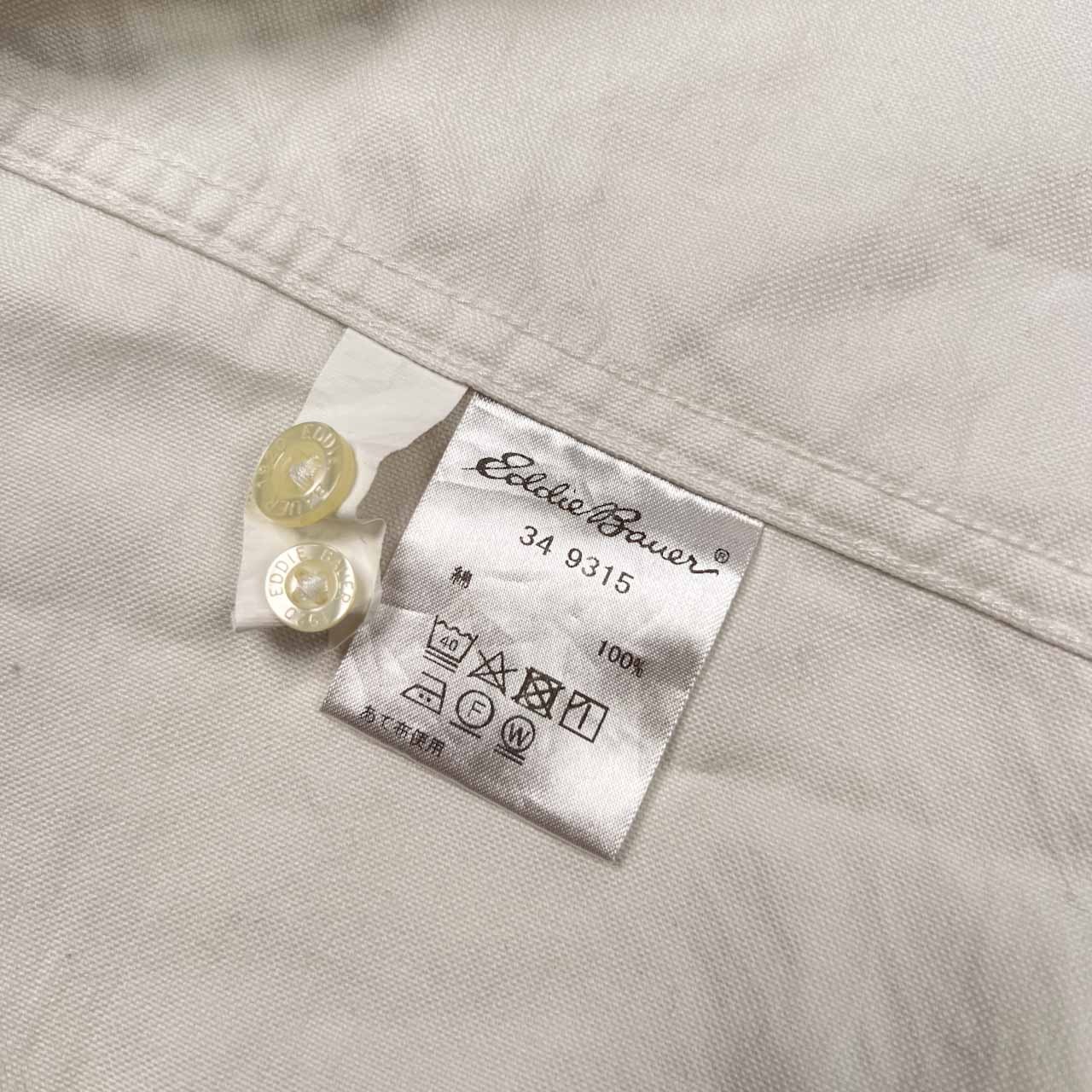 00s Eddie Bauer エディー バウアー BD 半袖 オックスフォード シャツ サイズ M /メンズ/ホワイト/オールド