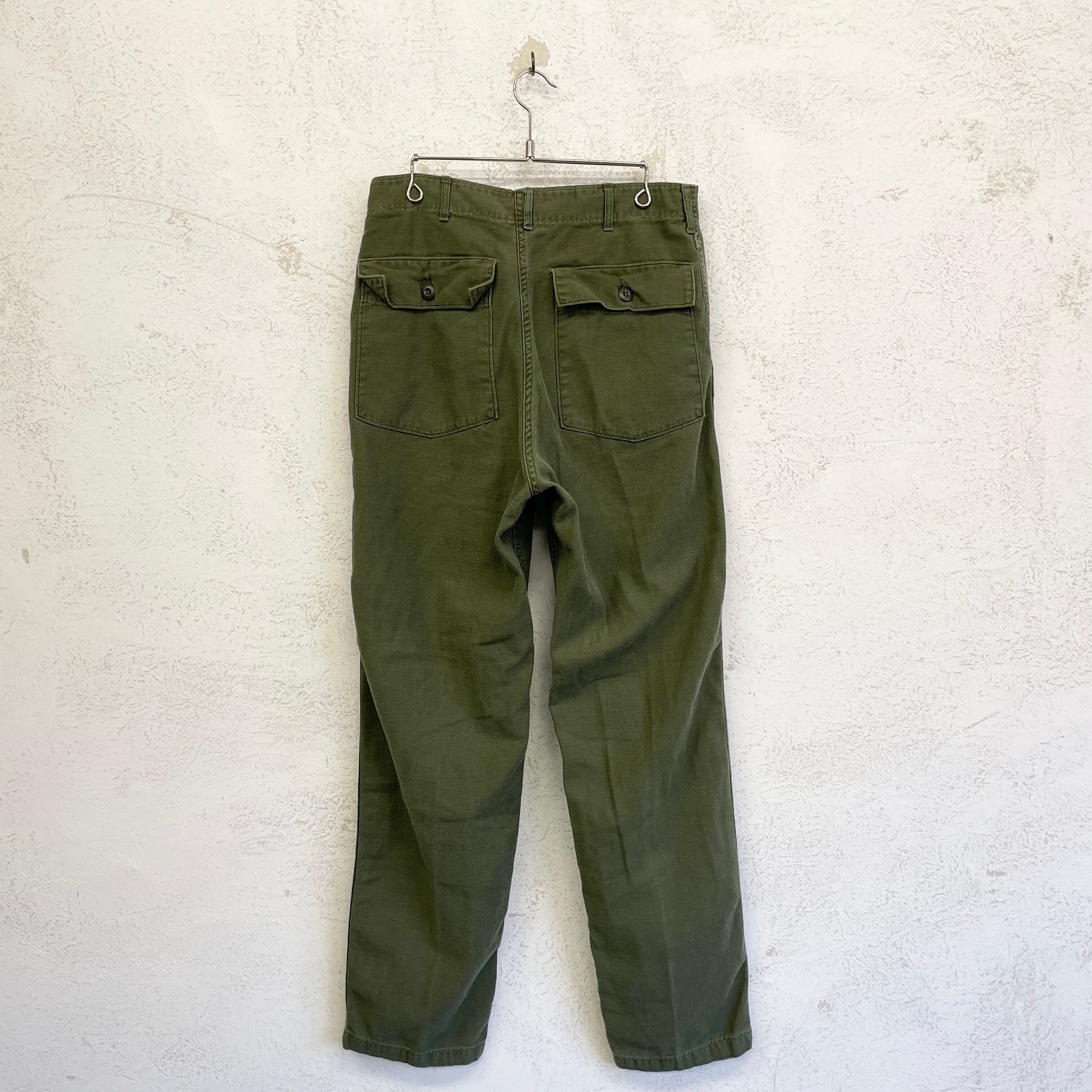 73'y U.S.Military OG-107 baker pants size/W34L35 ミリタリー