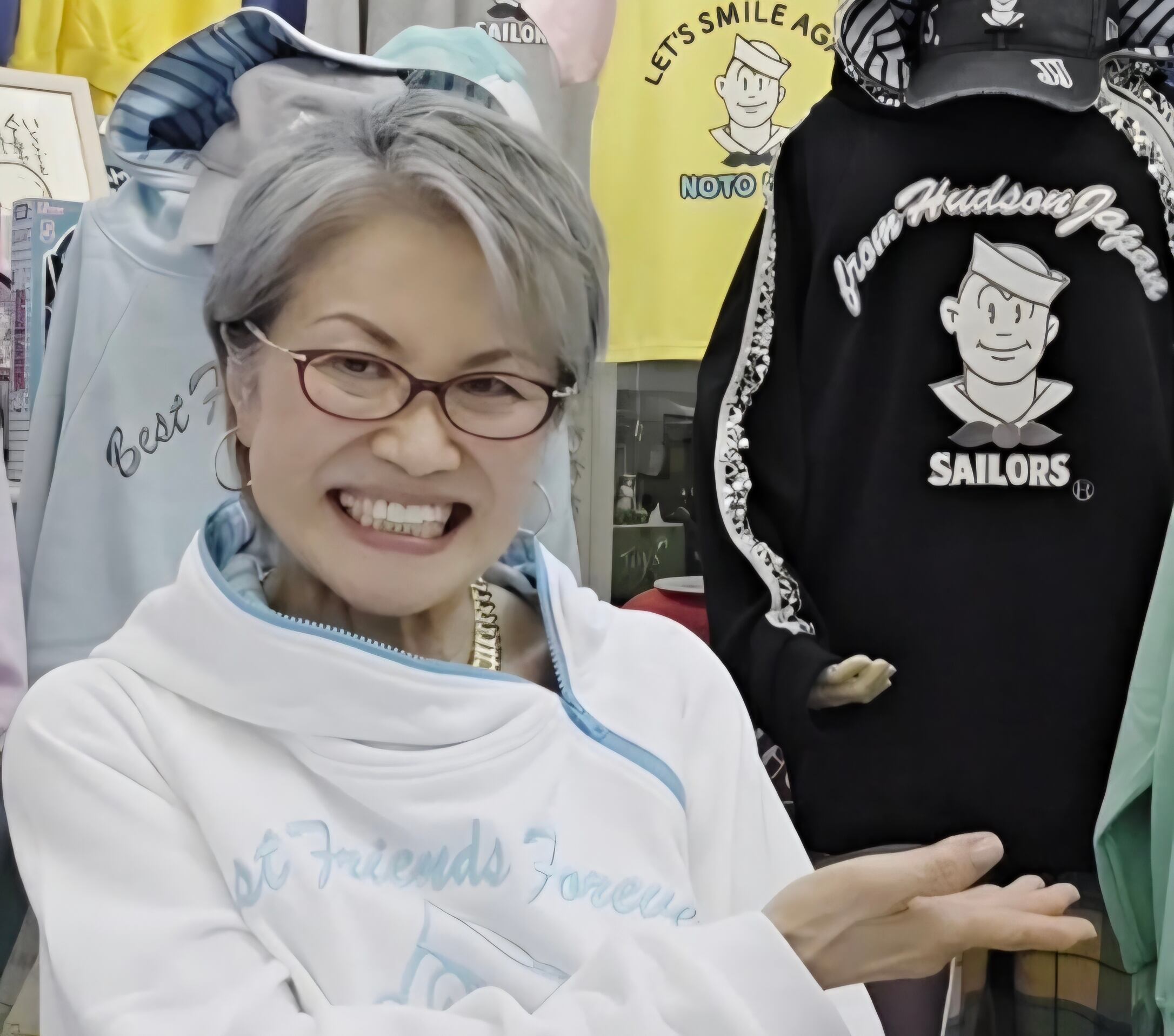 SAILORS セーラーズ　モジモジくんビッグパーカー　レディース　ミント モジモジくんBIGパーカー ベビーブルー 【メンズ】size | セーラーズ